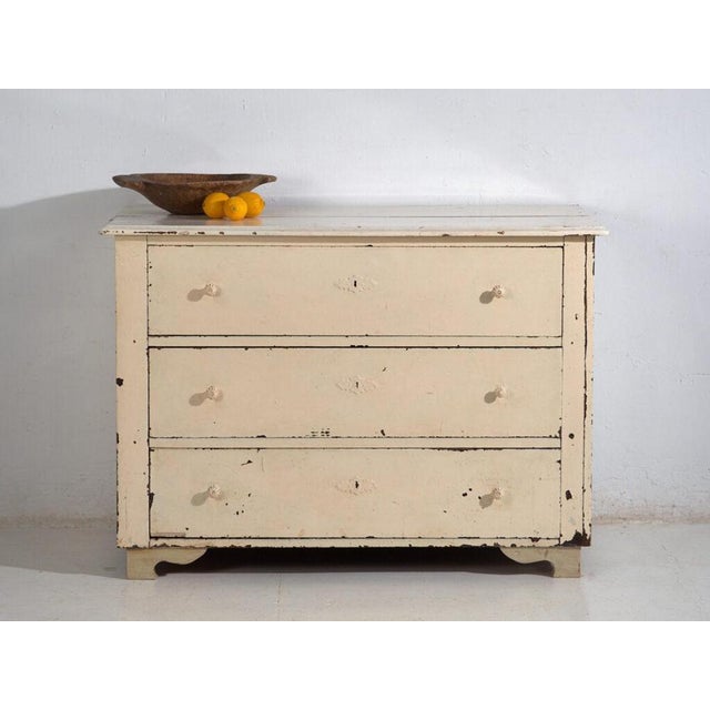 Antique Painted Pine Chest of Drawers For Sale - Image 10 of 11