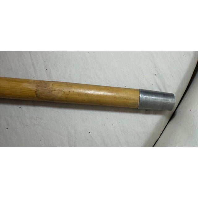 Antique Mechanical Bamboo Wood Brass Horse Measuring Level Walking Stick Cane For Sale - Image 11 of 12