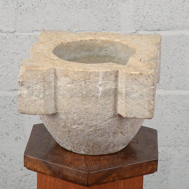 Stone Stone Mortar, Italy, Early 19th Century For Sale - Image 7 of 13