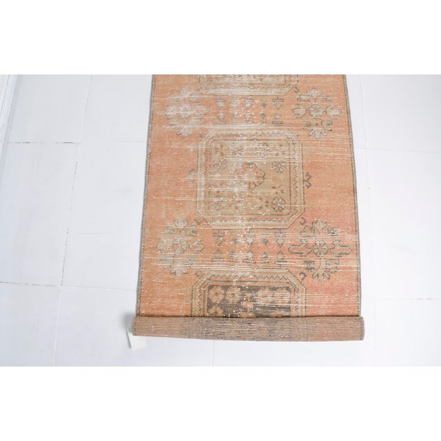 Orange Mid 20th Century Orange Traditional Turkish Rug For Sale - Image 8 of 10