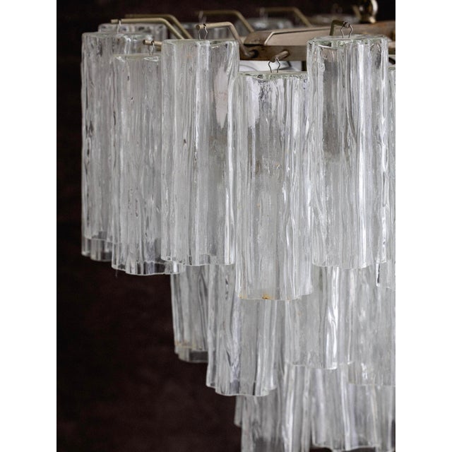 Italian Mid-Century "Tronchi" Glass Chandelier, Made in Murano For Sale - Image 12 of 16