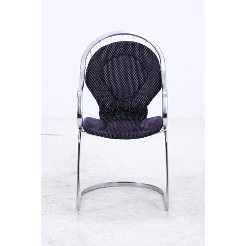 Cantilever Armchairs in Chrome by Gastone Rinaldi, Set of 2 For Sale - Image 4 of 16