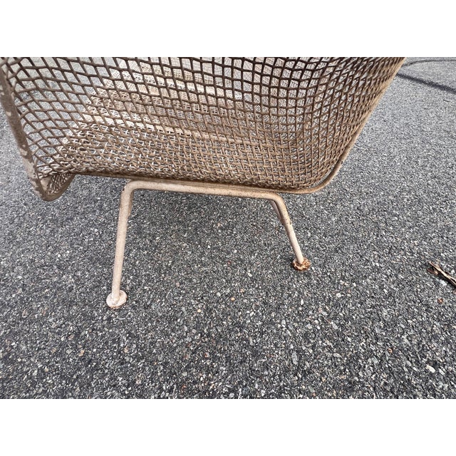 Mid 20th Century Russell Woodard Iron Sculptura Settee Sofa, Attributed For Sale - Image 10 of 12