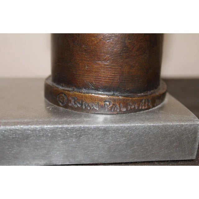 Metal Bronze by Newburgh Artist Ivan Palmer Titled "3 Am" For Sale - Image 7 of 9