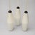 Vintage pendant lamp set of 3 – matte white glass with black shade Bring a timeless mid-century modern atmosphere into...