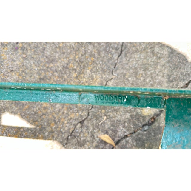 Russell Woodard Vintage Woodard Chantilly Rose Iron Sectional Sofa, Rocker & Side Table For Sale - Image 4 of 5