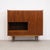 Vintage mid-century highboard combining a drop-down bar / writing compartment, decorative open niche, lower drawer and a...