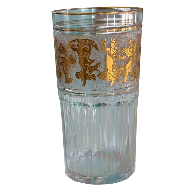 Antique Val St Lambert Danse De Flore Cameo Glass Water Tumbler. This listing is for one tumbler but we actually have four...