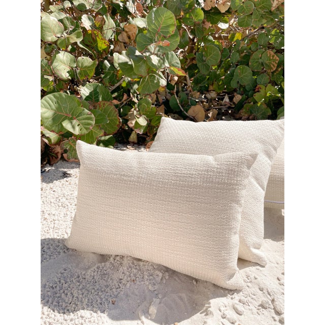Natural Waves 14x20 Beige Indoor Outdoor Pillow For Sale In Kansas City - Image 6 of 7