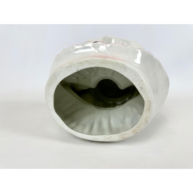 Pink Vintage Italian Ceramic Perriot Figurine attributed to Capodiomonte, 1960s For Sale - Image 8 of 9