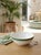 Forest Green Anthropologie X Fern & Co. Palm Tree Stoneware Small Bowl For Sale - Image 8 of 12