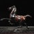 1980s Bronze Galloping Horse Desk Sculpture, Flying Swallow Motif For Sale - Image 5 of 9