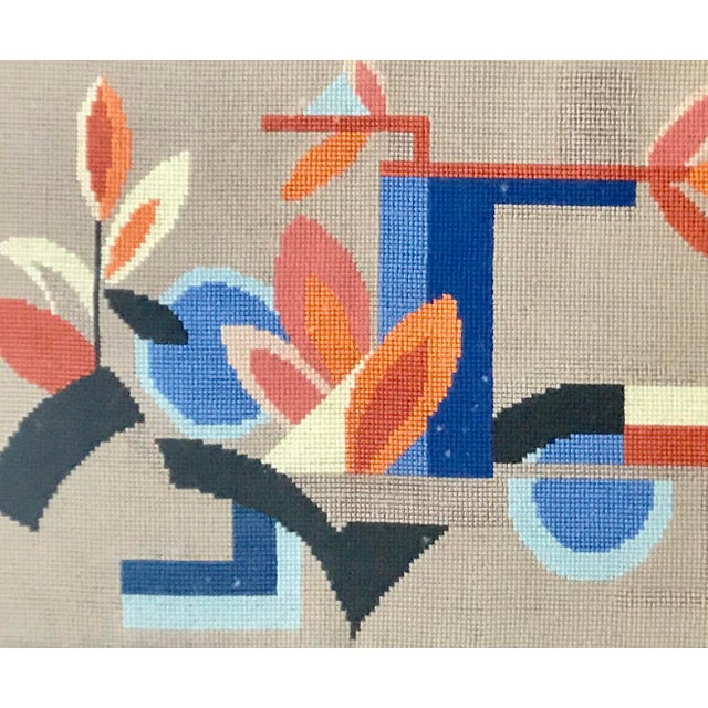 Vintage Mid Century Abstract Needlepoint Art Chairish