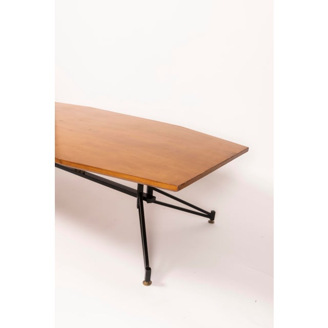 Vintage Italian Coffee Table in the style of Osvaldo Borsani, 1950 For Sale - Image 9 of 10