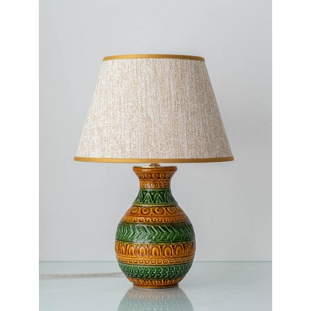 Bitossi Style Ceramic Table Lamp from Bay Keramik, 1970s For Sale - Image 12 of 12
