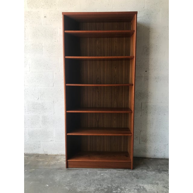 1980s Danish Modern Teak Veneer Bookcase Chairish