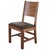 Rustic Granville Parota Solid Back Dining Chair #865 For Sale - Image 3 of 3