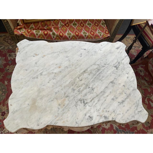 Wood 20th Century Shell Encrusted Table For Sale - Image 7 of 15