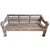 Vintage Washed Teak Carved Outdoor / Indoor Bench For Sale In Los Angeles - Image 6 of 9