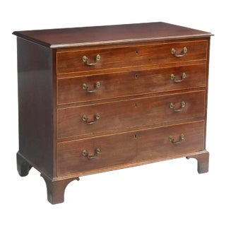 Antique English Georgian Period Mahogany Commode For Sale