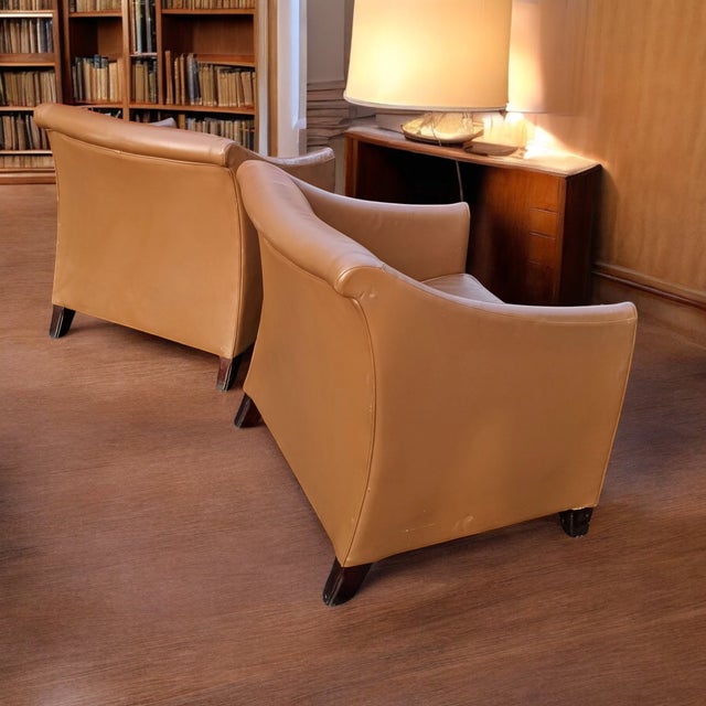 Elevate Any Living Space With This Magnificent Pair of Rare Vintage Paoli Club Chairs For Sale - Image 11 of 12