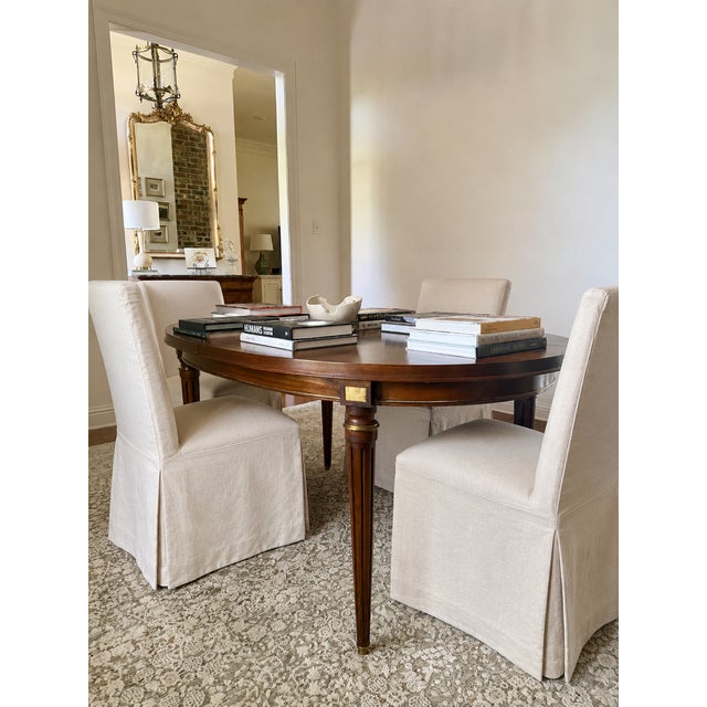 Antique French Louis XVI Mahogany Oval Dining Table For Sale In New Orleans - Image 6 of 17
