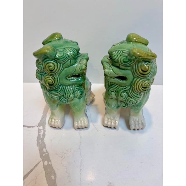 Vintage Chinoiserie Foo Dogs - A Pair For Sale - Image 9 of 12