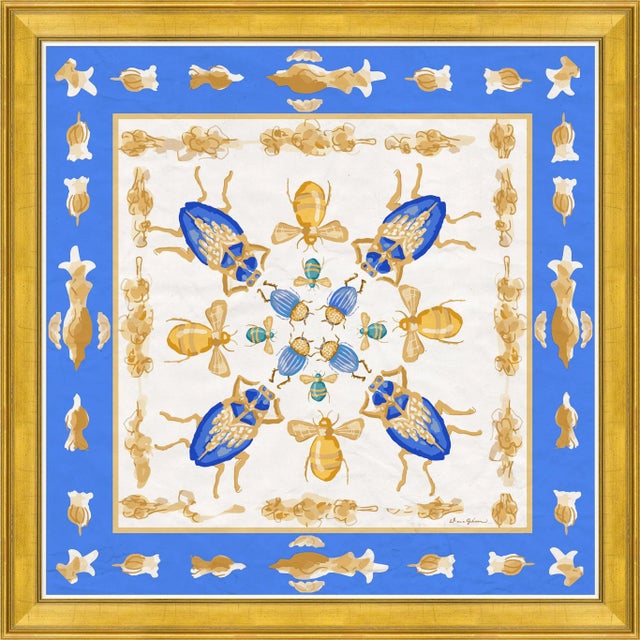 "Rive Gauche in Blue" By Dana Gibson, Framed Art Print For Sale