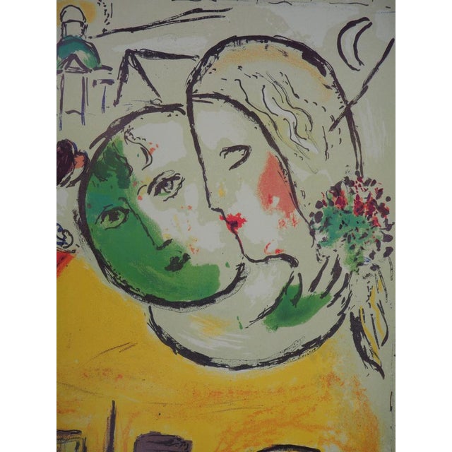 Les Amoureux de Notre Poster after Marc Chagall For Sale - Image 4 of 6
