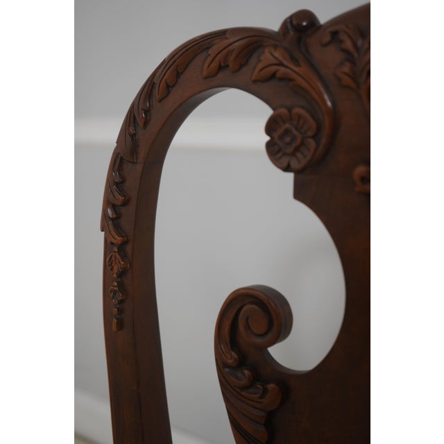 Wood Set of 6 Baker Georgian Walnut Dining Room Chairs For Sale - Image 7 of 18