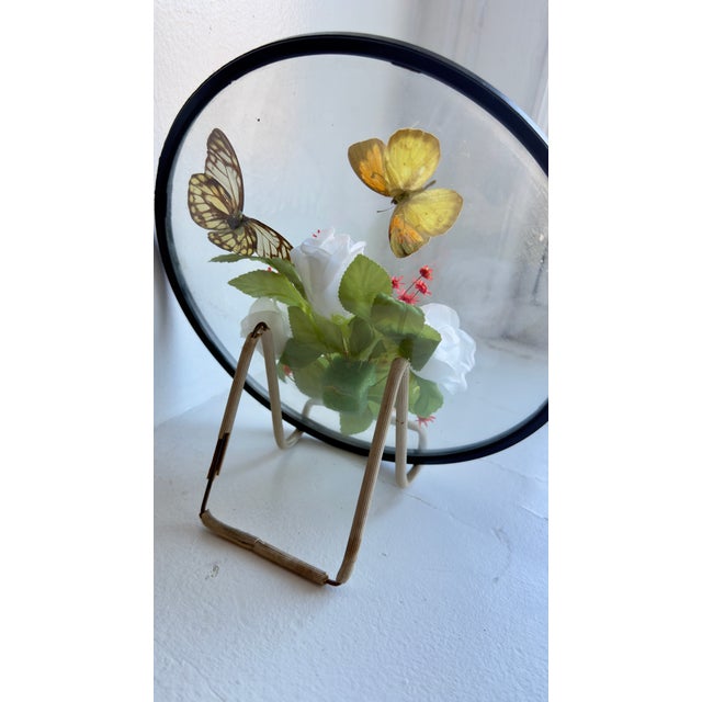 Vintage 1970s Framed Butterfly and Botanical Topiary For Sale In New York - Image 6 of 8