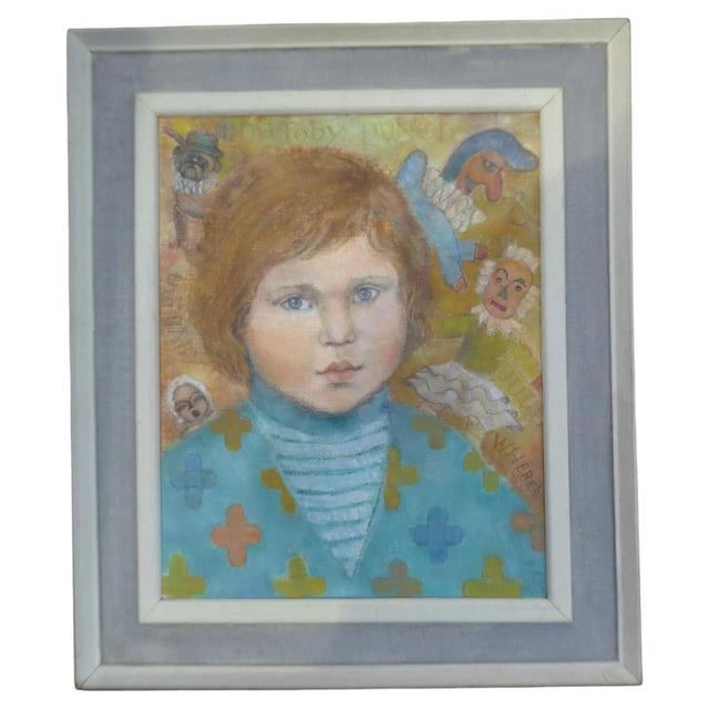 Molly Rice ARCA, Impressionist Portrait of a Girl, 1970s, Oil Painting For Sale - Image 12 of 12