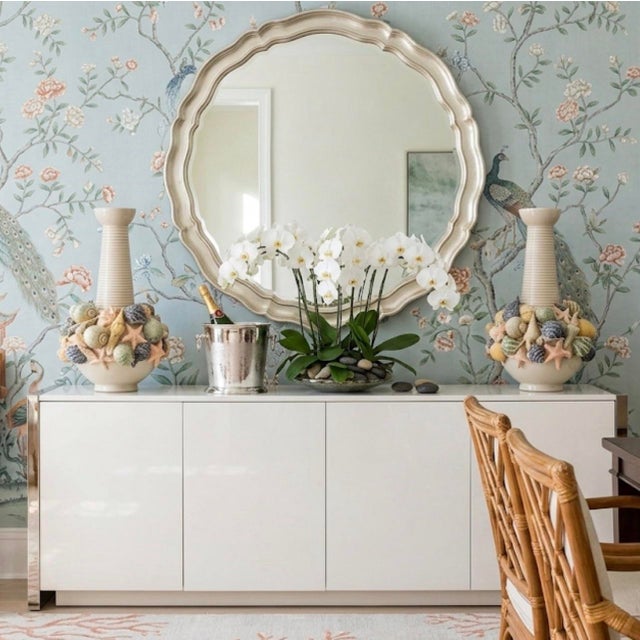 Pair of Exuberant Italian Coastal Ceramic Shell Vases For Sale - Image 10 of 10