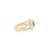 Not Yet Made - Made To Order 1.01 Cts Oval Emerald & Diamond Wedding Ring Size 5.5 For Sale - Image 5 of 10