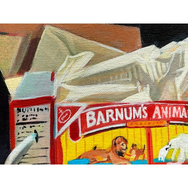 Who loves Animal Crackers? We do! This small acrylic on canvas painting of the classic Barnum's Animal Cracker's with...