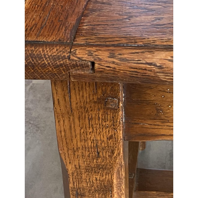 Vintage Rustic Farmhouse Coffee Table in Oak, 1950 For Sale - Image 11 of 18