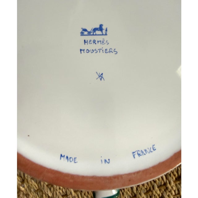 Blue Hermes Moustiers Toucan Vide Poche /Wine Bottle Holder For Sale - Image 8 of 8