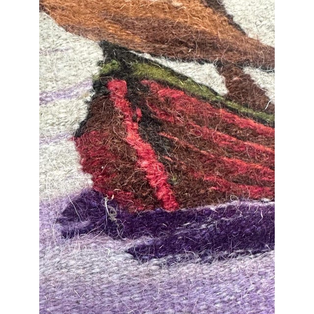 Mid-Century Modern Hand Woven Tapestry, 1960s For Sale - Image 13 of 17