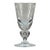 Vintage Signed Steuben Crystal Tear Drop Bubble Baluster Stem Mid Century Goblet or Wine 1 of 7 For Sale