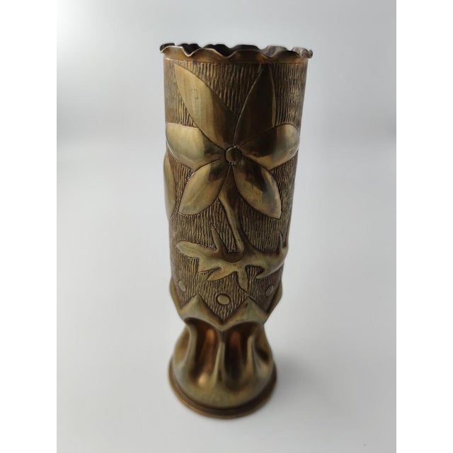 Art Nouveau Brass Vase, 1890 For Sale - Image 9 of 9