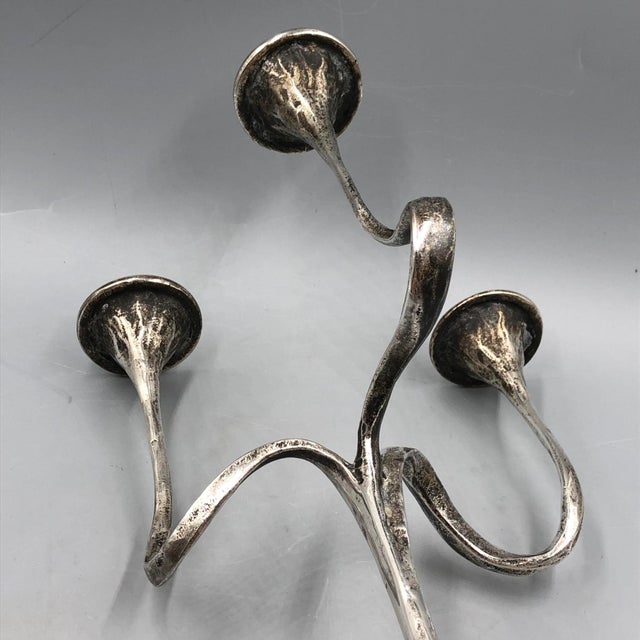 Mid-Century Brutalist Candlestick by Kurt Jesch for Amadeus/Tonini, 1970s For Sale - Image 9 of 15