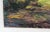 Mid 20th century oil on artist board modernist landscape painting. Heavy impasto application, signed illegibly lower left...