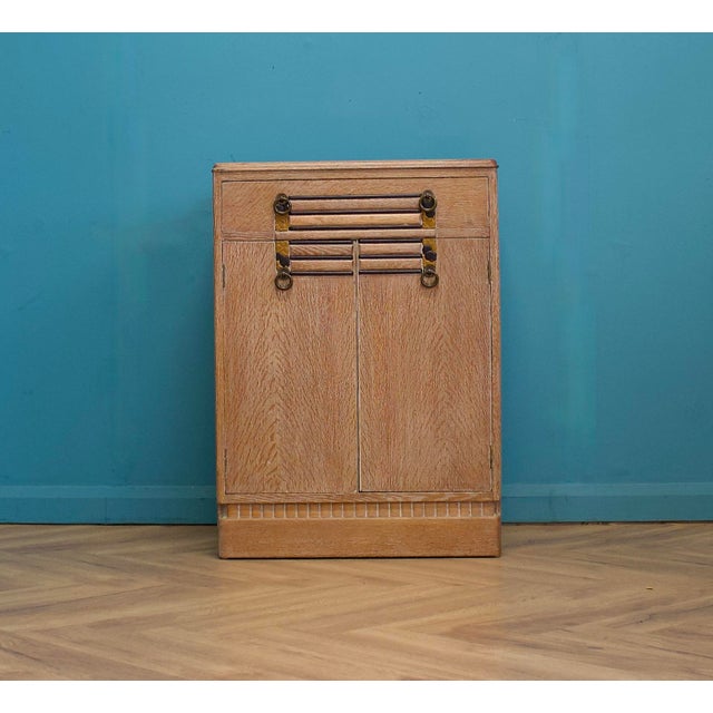 Art Deco British Secret Oak Tallboy, 1930s For Sale - Image 10 of 10