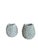 A charming and highly tactile pair of vintage Italian ceramic vases that beautifully bridge mid-century coastal flair with...