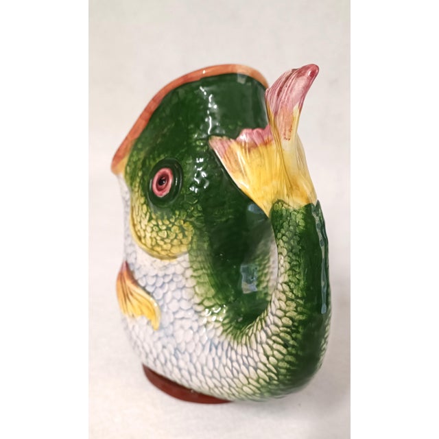 Fish-Shaped Ceramic Jug, 1970s For Sale - Image 4 of 8