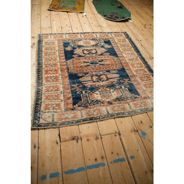 Traditional Vintage Distressed Oushak Square Rug - 4'1" X 4'4" For Sale - Image 3 of 10