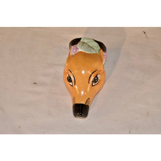 1960s English Fox Stirrup Cup, Circa 1960 For Sale - Image 5 of 5