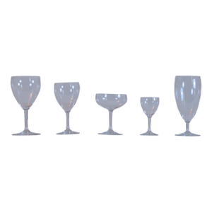 Set of 40 Baccarat "Perfection" Stemware Glasses, 8-Person Setting, Late 20th Century