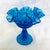 1960s Fenton Thumbprint "Colonial Blue" Compote Dish For Sale - Image 5 of 5