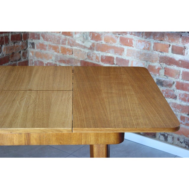 Mid-Century Extendable Dining Table in Oak from Jitona, Former Czechoslovakia, 1968 For Sale - Image 11 of 15